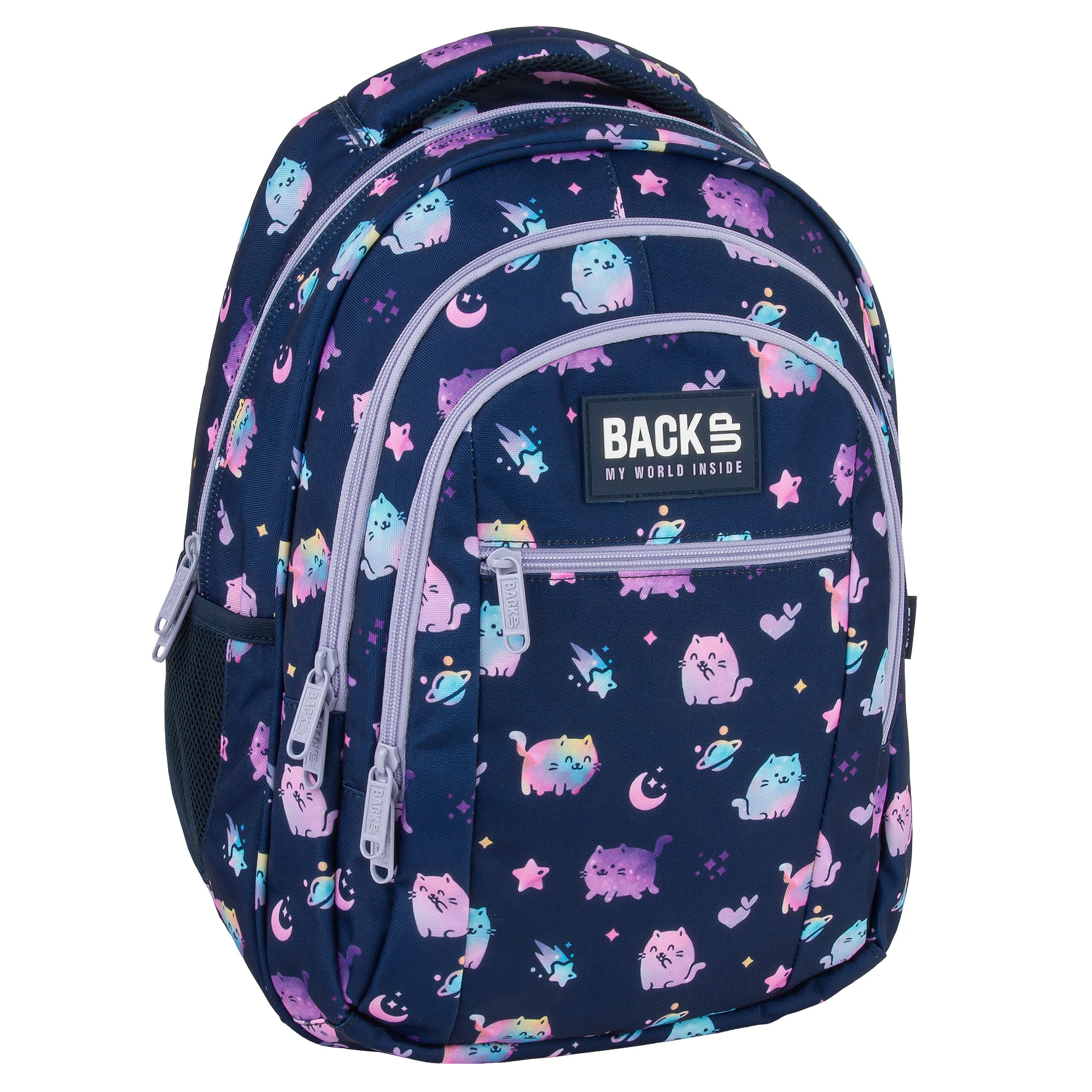 DE RUCSAC SCOLAR BACKUP 3 COMPARTIMENTE VIOLET KITTENS PLB7O25 [0]