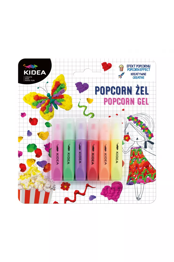 Seturi Creative pentru Copii - DE SET CREATIV 6 TUBURI CU GEL COLORAT POPCORN EFFECT PCZ6KKA
