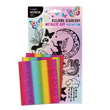Stickere pt copii - DE SET CREATIV CU STICKERE SI FOLII COLORATE METALIZATE ART MAGIC KIDEA KSMAMKA