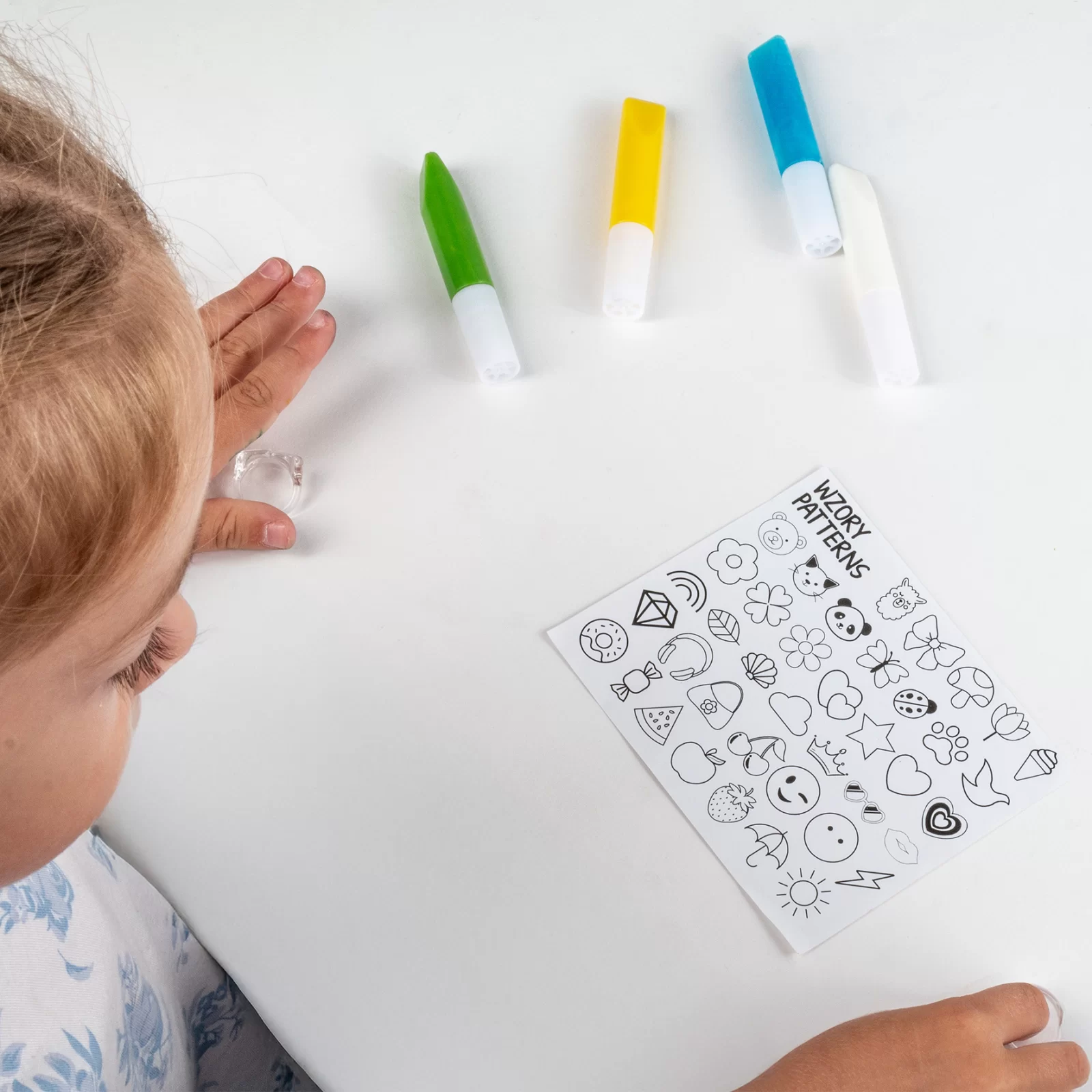 SET CREATIV INELE DECORATIVE , SABLON, 4 INELE, 6 CULORI GEL 3D, KIDEA PSDOKA [8]