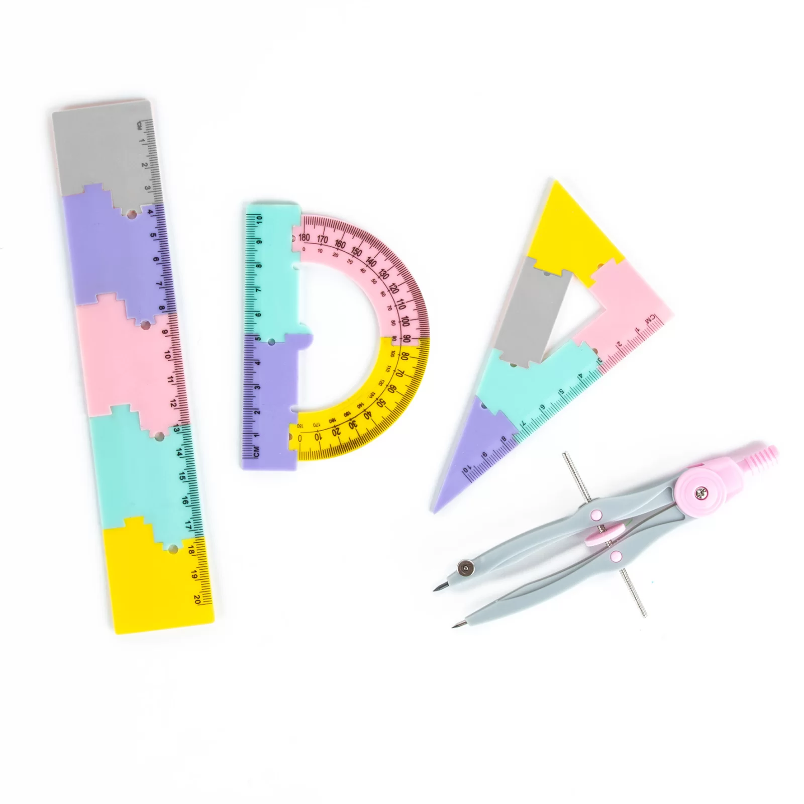 DE SET GEOMETRIE 4 PIESE PUZZLE MULTICOLOR KIDEA ZGPB20CM4KA [3]