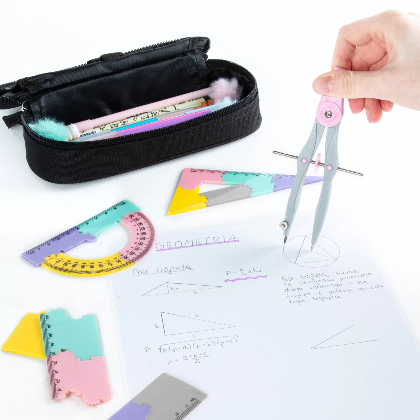 DE SET GEOMETRIE 4 PIESE PUZZLE MULTICOLOR KIDEA ZGPB20CM4KA [2]