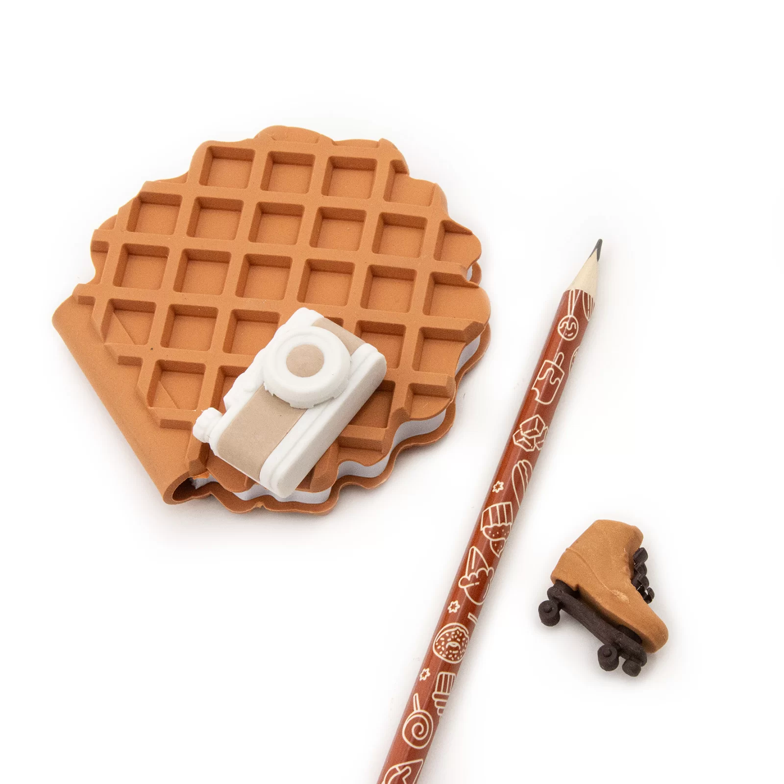 RECHIZITE SCOLARE - DE SET SCOALA 4 PIESE, PARFUMAT CARAMEL  KIDEA PPAGKA