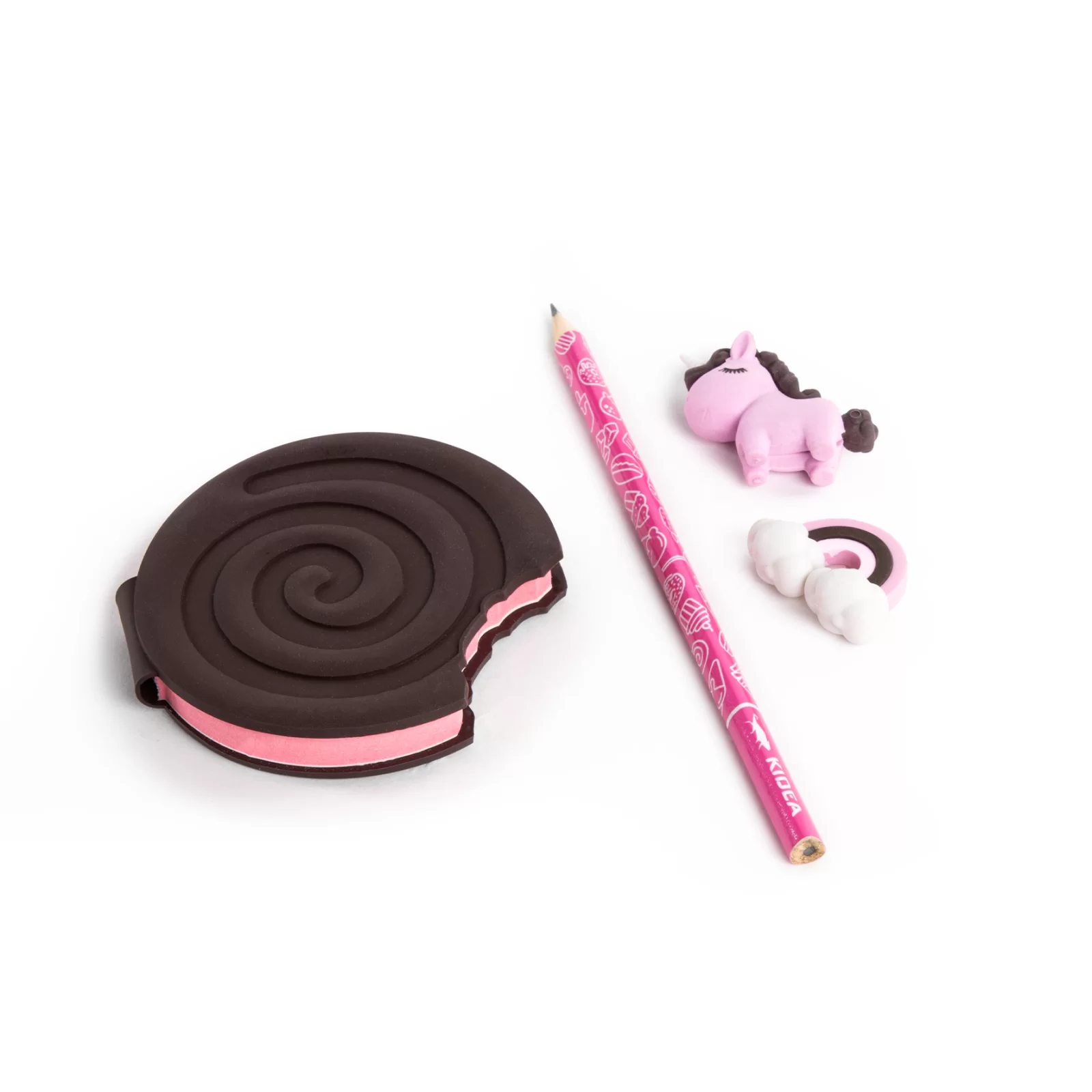 DE SET SCOALA 4 PIESE, PARFUMAT ZMEURA KIDEA PPAWKKA [1]