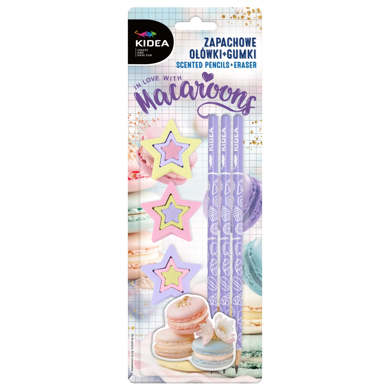 Seturi scolare - DE SET SCOALA 6 PIESE PARFUMAT MACAROONS KIDEA ZAGOMAKA