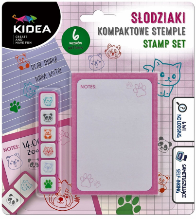 Stampile si Accesorii - DE STAMPILE COMPACTE KIDEA 6/SET ANIMALE KSSAS6KKA