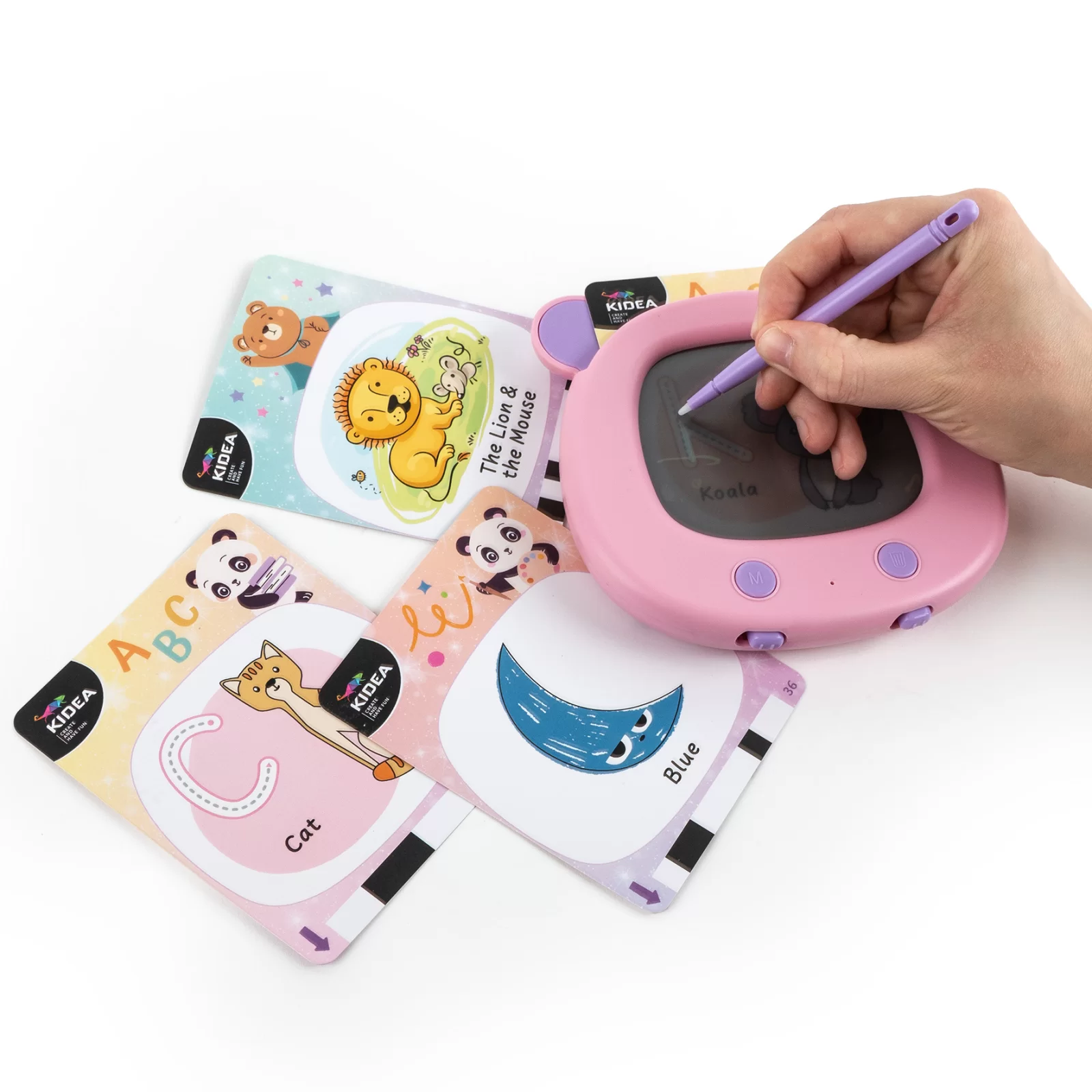 TABLETA INTERACTIVA PENTRU INVATAREA LIMBII ENGLEZE ROZ KIDEA TNJAKA [2]