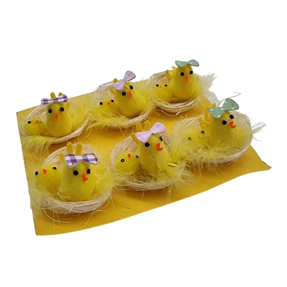 DECORATIUNE PASTE CUIB CU PUI 6/SET [1]