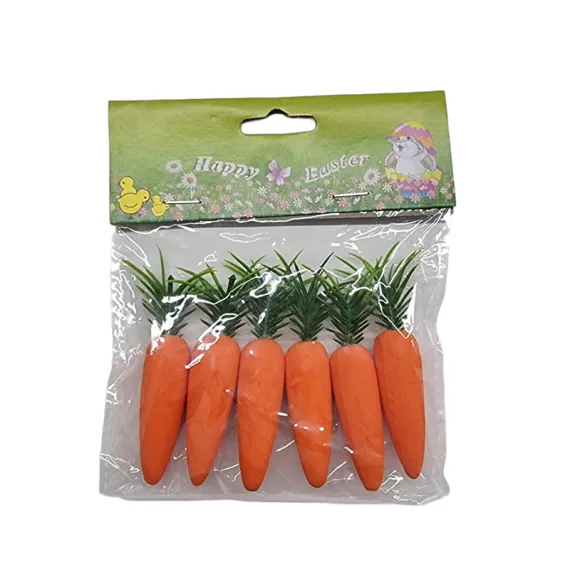 DE SEZON - DECORATIUNE PASTE POLISTIREN MORCOV 13CM 6/SET