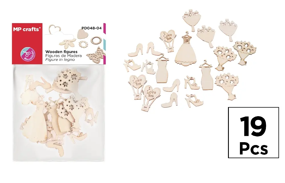 HOBBY - DECORATIUNI LEMN IPB MOTIV DIVERSE 19/SET PD048-04