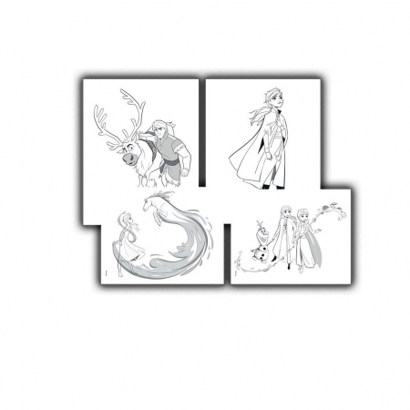 DIA CARTE COLORAT 24F CU STICKERE SI 6 MINI MARKERE FROZEN 564597 [2]