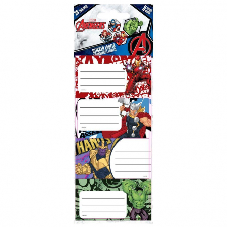 RECHIZITE SCOLARE - DIA ETICHETE SCOLARE AUTOADEZIVE 20/SET AVENGERS 506258