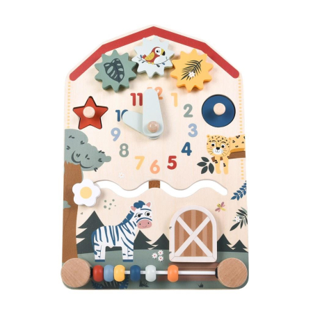 JOC EDUCATIONAL LUNA TOYS 31*22.5CM PANOU DIN LEMN PT ACTIVITATI 622872 [1]