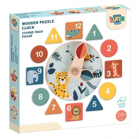 Jucarii Educative - DIA PUZZLE LUNA TOYS 22*3.5*22CM CEAS DIN LEMN 622870