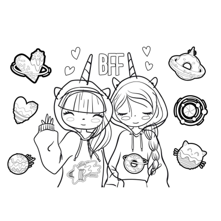 SET DE COLORAT 31 PIESE 54x47CM MUST GIRL 586000 [2]