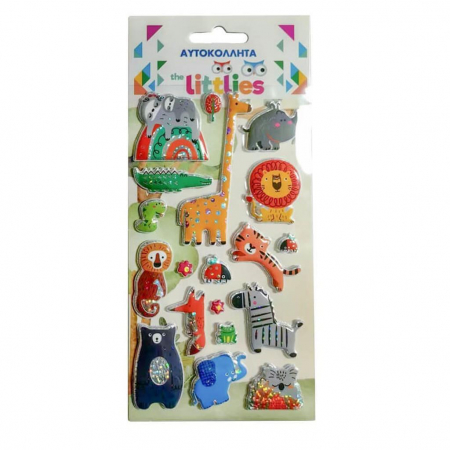 Stickere pt copii - DIA STICKER 10*22CM ANIMALE THE LITTLIES 647002