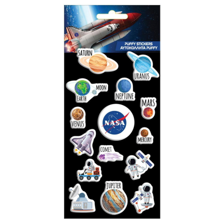 HOBBY - STICKER 10*22CM PUFFY NASA 486034