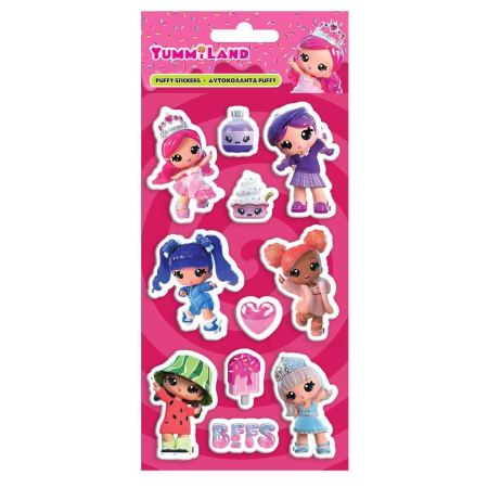 Stickere pt copii - STICKER 10*22CM PUFFY YUMMILAND 390114