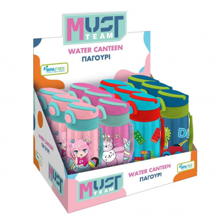 DIA STICLA APA PP MUST TEAM 500ML CU PAI 7*17.5CM DIVERSE MODELE 586441 [4]