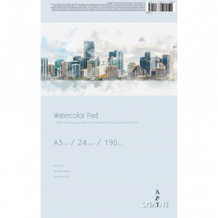 Blocuri de desen profesionale - EU BLOC ART CREATIVE ACUARELA A3 190G 24 FILE 75318