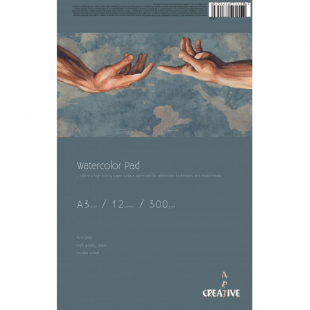 Blocuri de desen profesionale - EU BLOC ART CREATIVE ACUARELA A3 300G 12 FILE 75323
