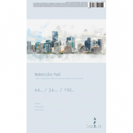 Blocuri de desen profesionale - EU BLOC ART CREATIVE ACUARELA A4 190G 24 FILE 75319