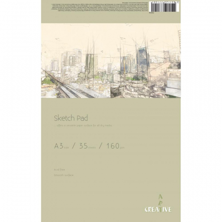 FINE ARTS&GRAPHICS - EU BLOC SCHITE ART CREATIVE A3 160G 35 FILE 75316