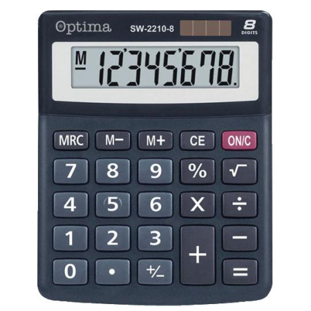 APARATURA PENTRU BIROU - CALCULATOR DE BIROU 8 DIG SW-2210A NEGRU 25250