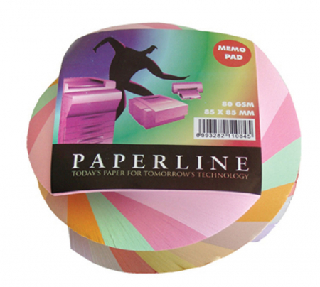 HARTIE PRODUSE DIN HARTIE - EU CUB HARTIE COLOR SPIRALAT, 85*85MM, 500 COLI, 10 CULORI/SET 22867A