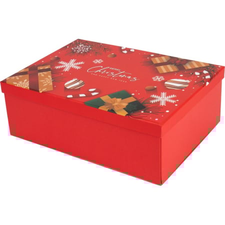 Ambalaje cu Spirit de Sărbătoare - CUTIE CADOU CRACIUN 29*21*10CM ROSIE MERRY CHRISTMAS 775182