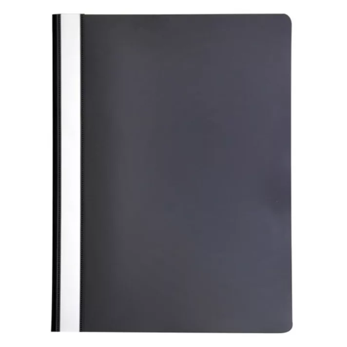 Dosare plastic cu sina pt documente - Dosar Șină Plastic Negru A4 Set 10 Bucăți 20198
