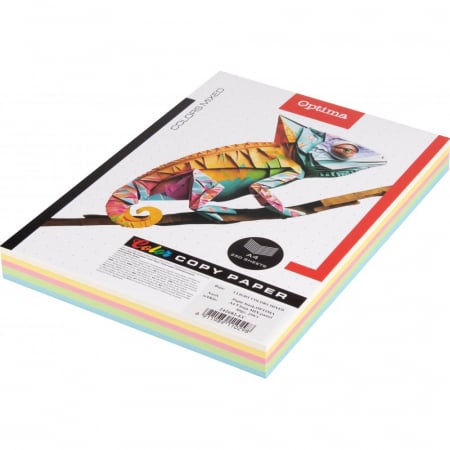 RECHIZITE SCOLARE - EU HARTIE COLOR A4 80GR/M2 250/SET 5 CULORI PASTEL 130098