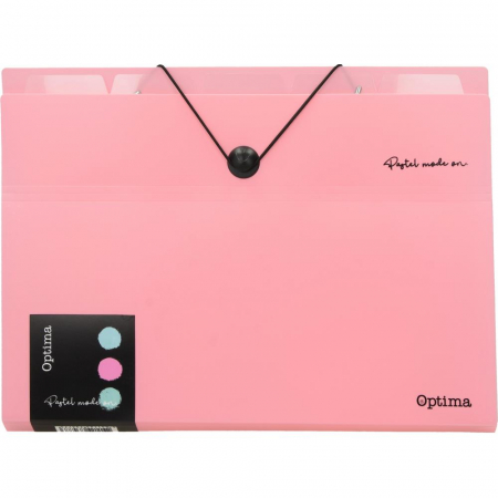 EU MAPA A4 PP 5 COMPARTIMENTE CU ELASTIC, PASTEL 120391 [1]