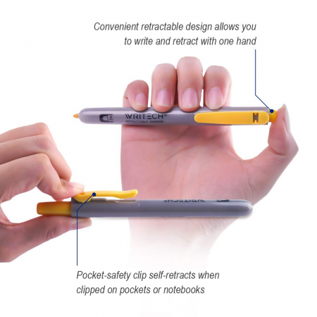 EU MARKER PERMANENT RETRACTABIL WRITECH VF.ROTUND 2MM MOV 260065 [1]