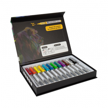 EU MARKERE ACRILICE CREATIVEART ANDY 12 CULORI/SET 75400 [2]