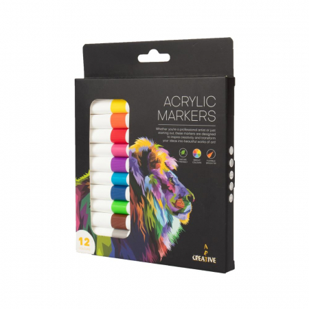 EU MARKERE ACRILICE CREATIVEART PABLO 12 CULORI/SET 75402 [1]