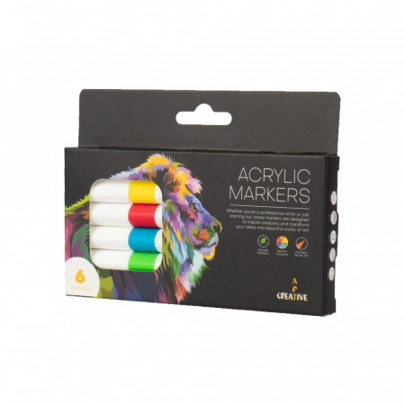 EU MARKERE ACRILICE CREATIVEART PABLO 6 CULORI/SET 75401 [1]