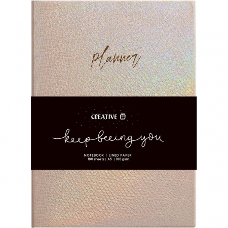 EU NOTES A5 80 FILE, CREATIVE, LINII, IMITATIE PIELE 778063 [1]