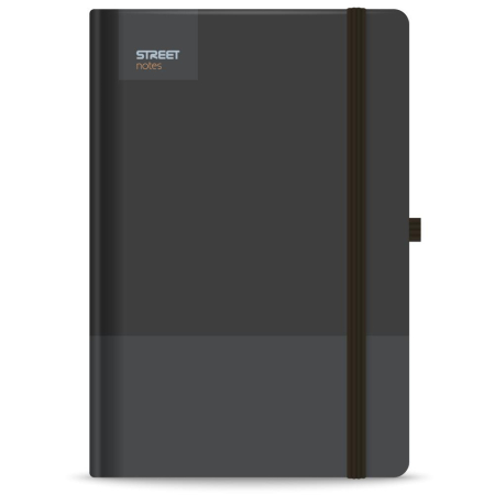 NOTES A5 96 FILE, CU ELASTIC, LINII, STREET, CASUAL BLACK 778083 [1]