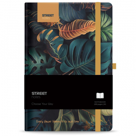 EU NOTES A5 96 FILE, CU ELASTIC, LINII, STREET FLOWERS GARDEN 778081 [1]