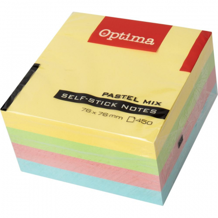 Cuburi de hartie - EU POST IT CUB 76*76MM 450F 4 CULORI PASTEL 122916