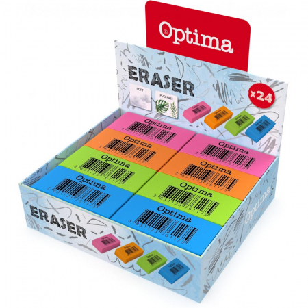 RECHIZITE SCOLARE - EU RADIERA SOFT CULORI NEON 100026