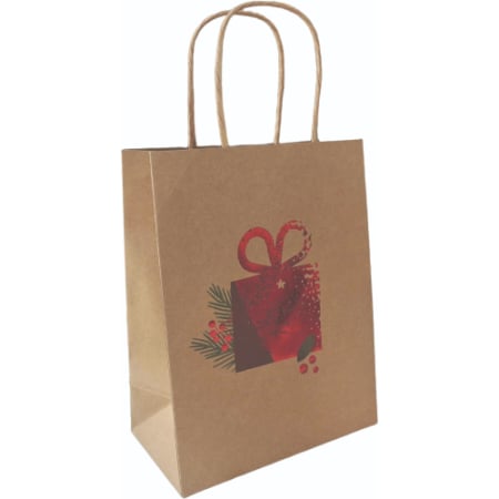 Ambalaje cu Spirit de Sărbătoare - SACOSA CADOU CRACIUN 18*23*10CM DELUXE PLUS M XMAS 77683