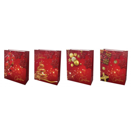 Ambalaje cu Spirit de Sărbătoare - SACOSA CADOU CRACIUN 30*42*12CM DELUXE JUMBO XMAS 71652