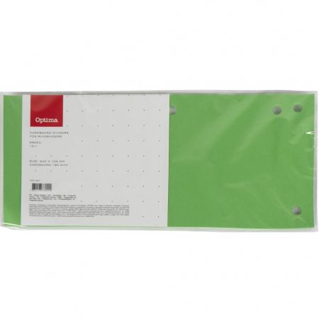 Separatoare index si separatoare biblioraft - EU SEPARATOR CARTON 180G 10/SET VERDE 128217