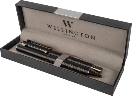 INSTRUMENTE SCRIS DE LUX SI CADOURI - SET PIX + STILOU WELLINGTON INFINITY NEGRU 1954402