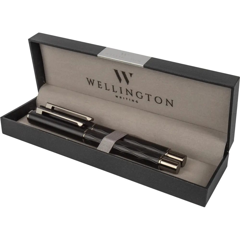 INSTRUMENTE SCRIS DE LUX SI CADOURI - SET ROLLER + STILOU WELLINGTON INFINITY NEGRU 1954502