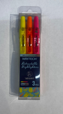 Textlinere - EU TEXTMARKER RETRACTABIL WRITECH VF.TESIT 1-4MM 3/SET CULORI FLUO 260059