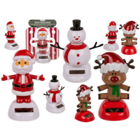 Diverse Articole Craciun - FIGURINA DE CRACIUN MISCATOARE, CU BATERIE SOLARA 6.5x6x10.5CM 160040