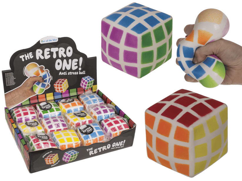 Squishy - Cub Rubik Squishy 6cm - Jucărie Antistres Retro - ipb.ro